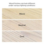 Table à manger rectangulaire Plank+Beam 72 Verso pour 6 personnes, table de cuisine à pieds croisés en bois massif
