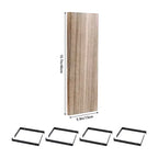 Lot de 4 étagères flottantes murales en bois Unique Bargains pour chambre, salon, salle de bain, cuisine