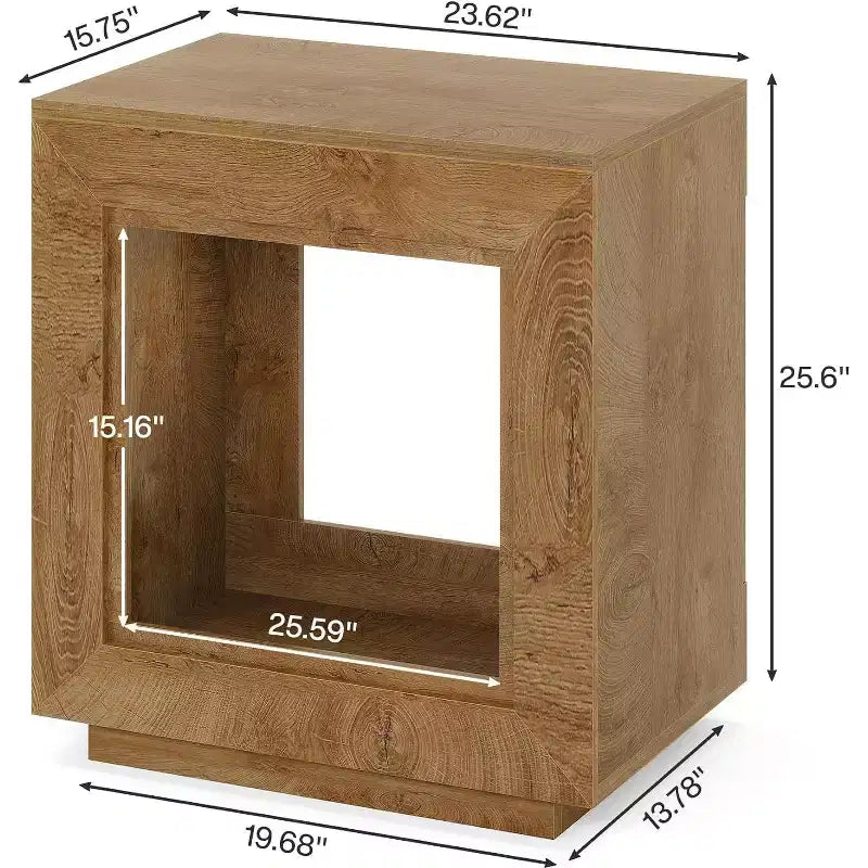 Lantine 24 2 Table d'appoint de Ferme à Deux Niveaux avec Rangement
