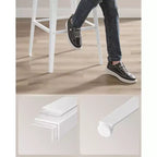 VASAGLE Lot de 2 tabourets de bar, hauteur de bar, avec dossier, chaises de bar, structure en acier, style industriel