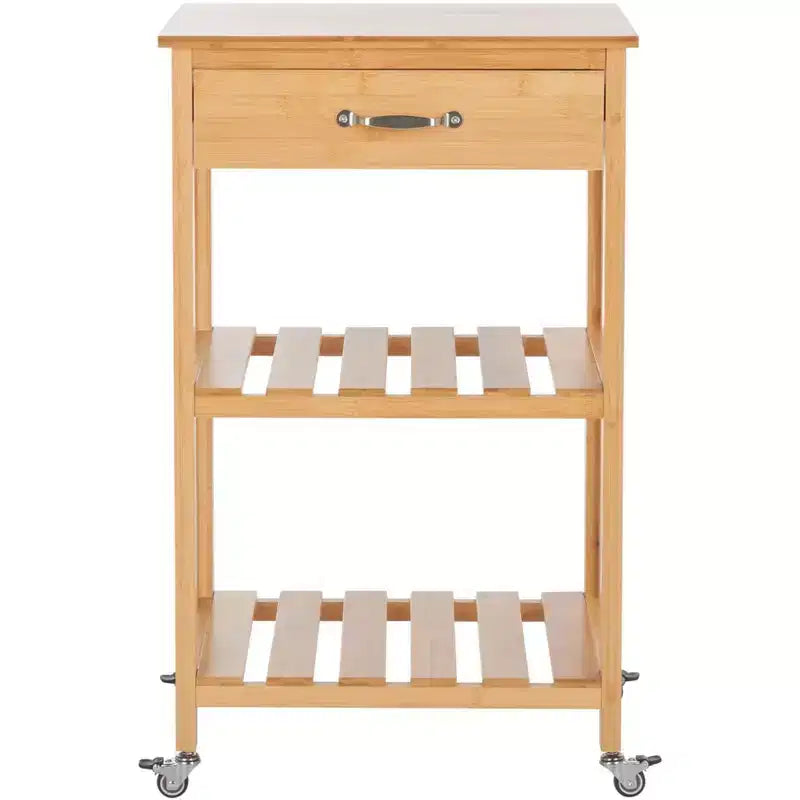 Corteau Kitchen Cart - KCH1900 - Natural - Safavieh