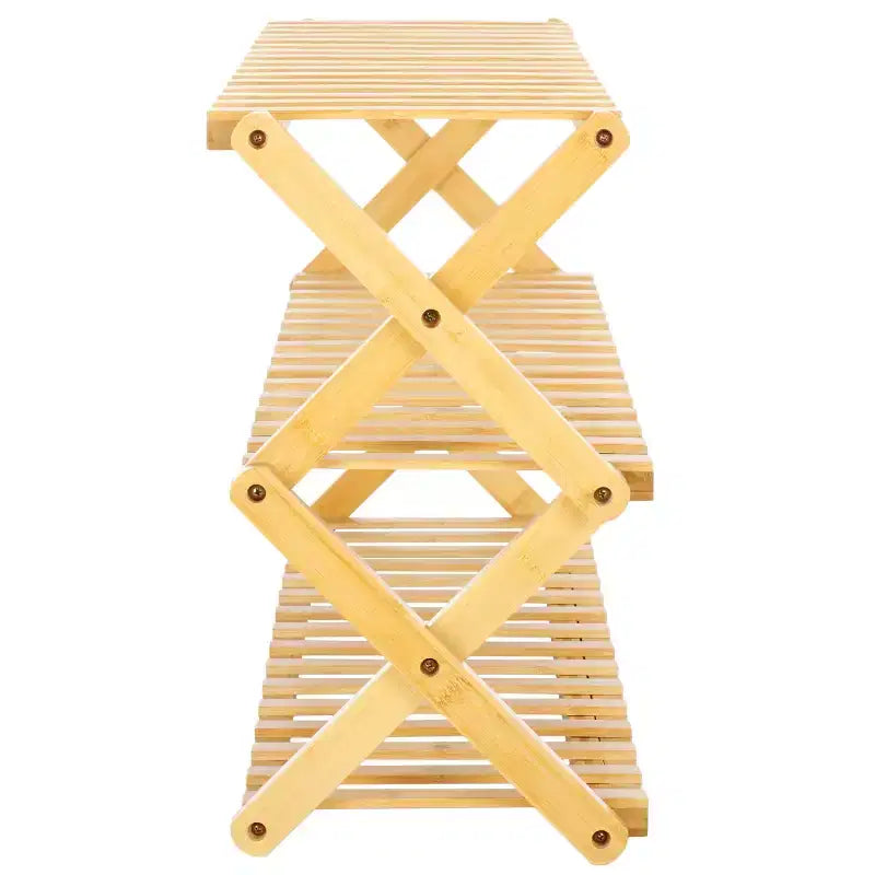 Étagère à Chaussures à 3 Niveaux Acheta - Naturel - Safavieh