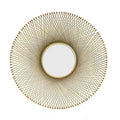 JTH LUXE Stellar 31.5 Round Gold Accent Mirror