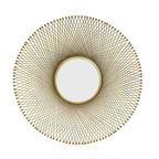 JTH LUXE Stellar 31.5 Round Gold Accent Mirror