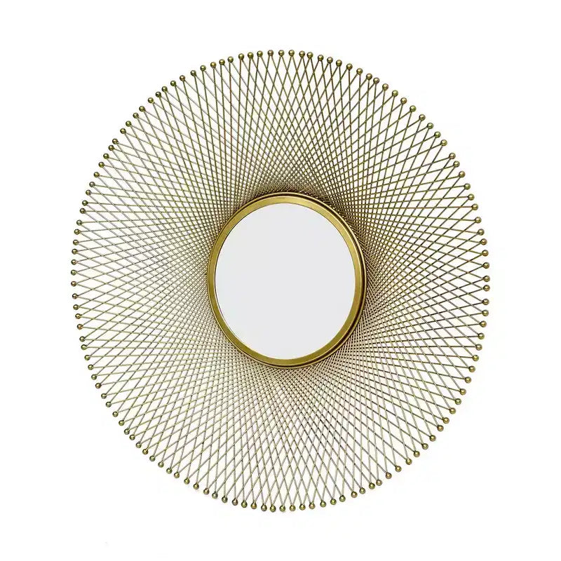 Miroir accent JTH LUXE Stellar 31.5 rond avec accent doré