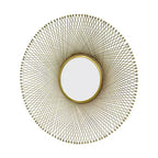 Miroir accent JTH LUXE Stellar 31.5 rond avec accent doré