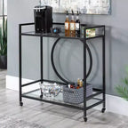Desserte de bar Sauder International Lux en verre