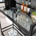 Desserte de bar Sauder International Lux en verre