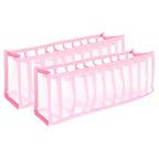 Unique Bargains 11 Grids Washable Wardrobe Clothes Drawer Organizer for Storing Jeans Socks 2 Pcs