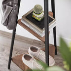 VASAGLE Portemanteau sur pied, Porte-manteau, Arbre d'entrée avec 2 étagères, pour vêtements, chapeaux, sacs, style industriel