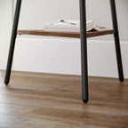 VASAGLE Portemanteau sur pied, Porte-manteau, Arbre d'entrée avec 2 étagères, pour vêtements, chapeaux, sacs, style industriel