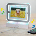 The Lakeside Collection Photo Light Up Makeup Mirror With Bluetooth USB Speaker -