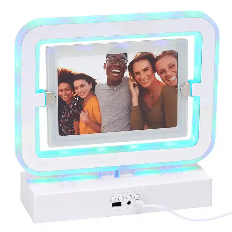 Miroir de maquillage lumineux avec haut-parleur Bluetooth USB The Lakeside Collection -