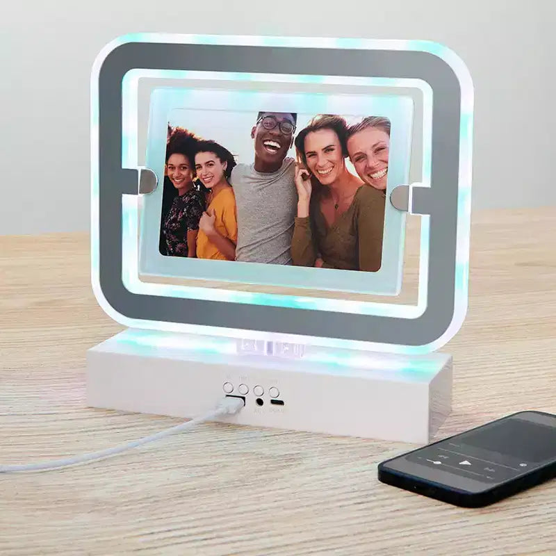 Miroir de maquillage lumineux avec haut-parleur Bluetooth USB The Lakeside Collection -
