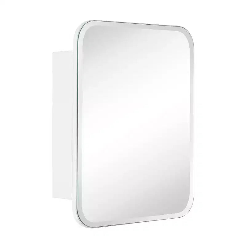 TEHOME Claytin Rectangular Recess and Surface Mount Metal Frameless Medicine Cabinet with Mirror