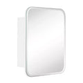 TEHOME Claytin Rectangular Recess and Surface Mount Metal Frameless Medicine Cabinet with Mirror