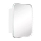 TEHOME Claytin Rectangular Recess and Surface Mount Metal Frameless Medicine Cabinet with Mirror