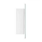 TEHOME Claytin Armoire à pharmacie rectangulaire sans cadre en métal avec miroir pour montage encastré ou en surface