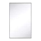 TEHOME Yasine Armoire à pharmacie rectangulaire en métal encadrée avec miroir et étagères réglables