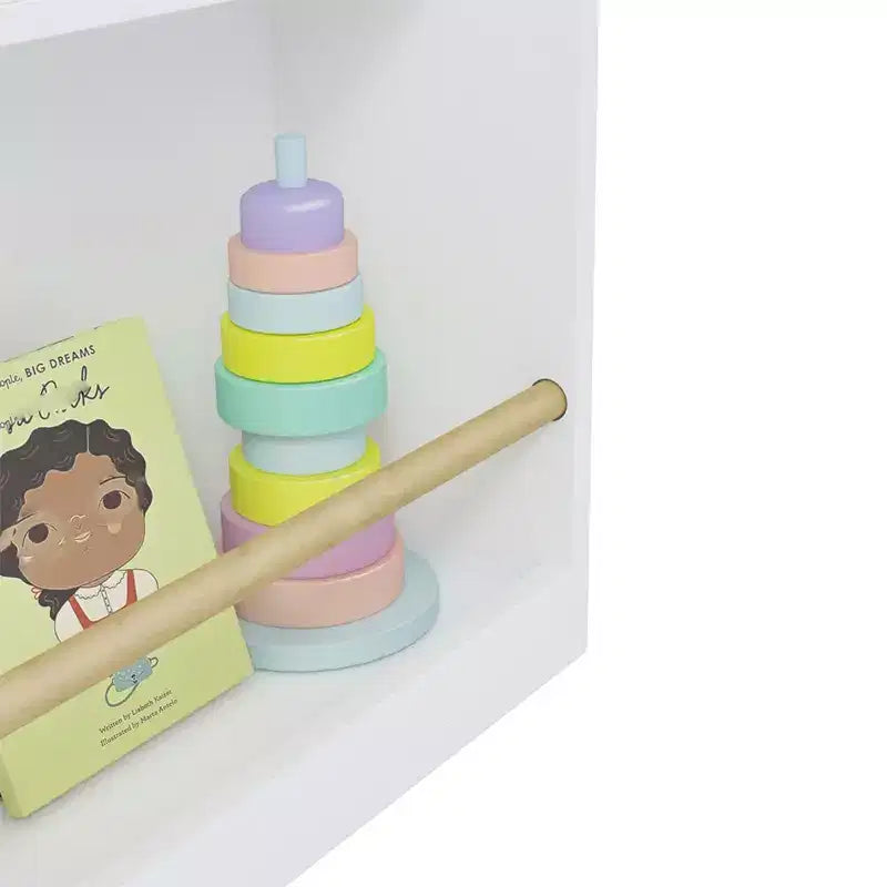 Étagère sur pied à 3 niveaux, bibliothèque ouverte moderne, organisateur de rangement pour livres d'enfants pour salon, chambre d'enfants, chambre à coucher, chambre de bébé