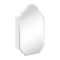 TEHOME Velora 20 in. W x 30 in. H Novelty/Specialty Irregular Arched Metal Beveled Frameless Medicine Cabinet with Mirror