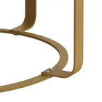 Tables basses, table basse ronde moderne en bois sculpté avec pieds en métal pour salon, salle de réception, bureau