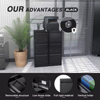 AOBABO Classeur Vertical Métallique à 3 Tiroirs avec Serrure pour la Maison et le Bureau