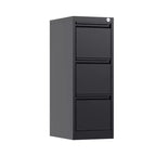 AOBABO 3 Drawer Vertical Metal File Cabinet with Lock for Home and Office