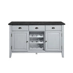 Dessert de table rectangulaire en marbre blanc antique