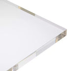 Table d'appoint carrée Hanna 10 de 55 Downing Street, dorée et acrylique