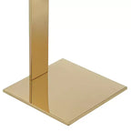 Table d'appoint carrée Hanna 10 de 55 Downing Street, dorée et acrylique
