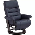 BenchMaster Peregrine Midnight Blue Faux Leather Adjustable Swivel Recliner