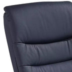 Fauteuil inclinable pivotant réglable en similicuir bleu nuit Peregrine de BenchMaster