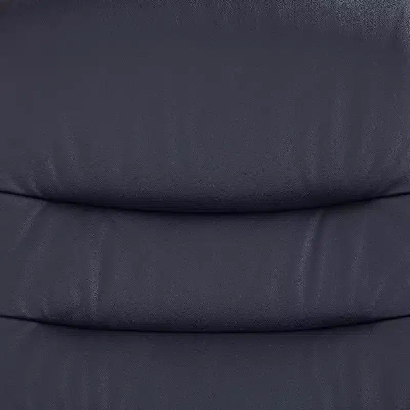 Fauteuil inclinable pivotant réglable en similicuir bleu nuit Peregrine de BenchMaster