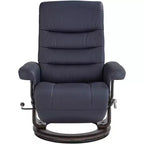 Fauteuil inclinable pivotant réglable en similicuir bleu nuit Peregrine de BenchMaster