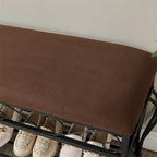 Banc à Chaussures Rembourré Multiusage de Style Industriel pour Entrée