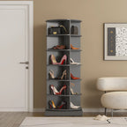 Meuble à chaussures rotatif à 360°, 6 niveaux, 24 paires, gain de place, 3 coloris