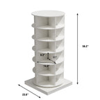 Meuble à chaussures rotatif à 360°, 6 niveaux, 24 paires, gain de place, 3 coloris