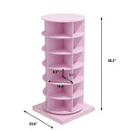 Meuble à chaussures rotatif à 360°, 6 niveaux, 24 paires, gain de place, 3 coloris