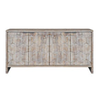 Accent Cabinet Farmhouse Style 4 Door Wooden Cabinet Sideboard Buffet Server Cabinet Storage Cabinet, for Living Room