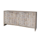 Accent Cabinet Farmhouse Style 4 Door Wooden Cabinet Sideboard Buffet Server Cabinet Storage Cabinet, for Living Room