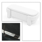 Banc de rangement français minimaliste rembourré en tissu avec quatre pieds rembourrés
