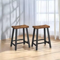 2 Pack Bar Stools, Bar Chairs, Kitchen Breakfast Bar Stools with Footrest, 23.6 Inches High