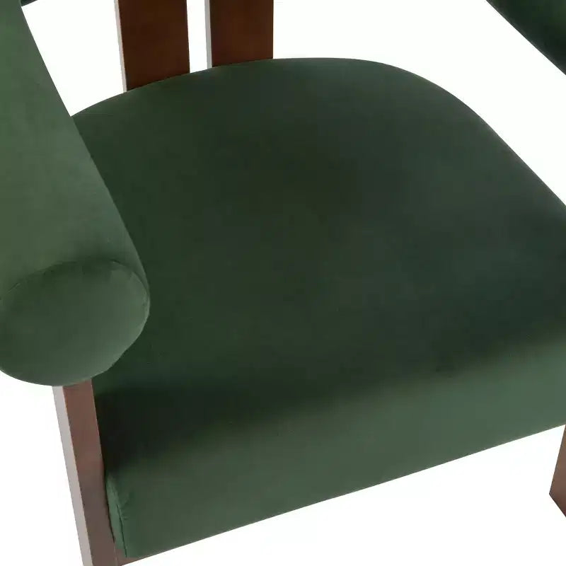 Christopher Knight Home Harriman, fauteuil d'appoint en velours avec structure à trois pieds en bouleau