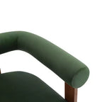 Christopher Knight Home Harriman, fauteuil d'appoint en velours avec structure à trois pieds en bouleau