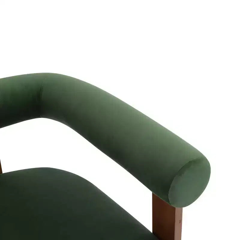 Christopher Knight Home Harriman, fauteuil d'appoint en velours avec structure à trois pieds en bouleau