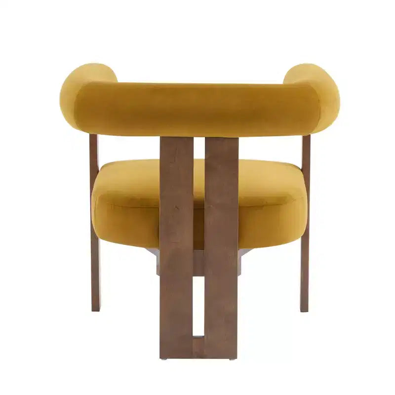 Christopher Knight Home Harriman, fauteuil d'appoint en velours avec structure à trois pieds en bouleau