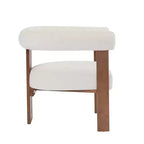 Christopher Knight Home Harriman, fauteuil d'appoint en velours avec structure à trois pieds en bouleau