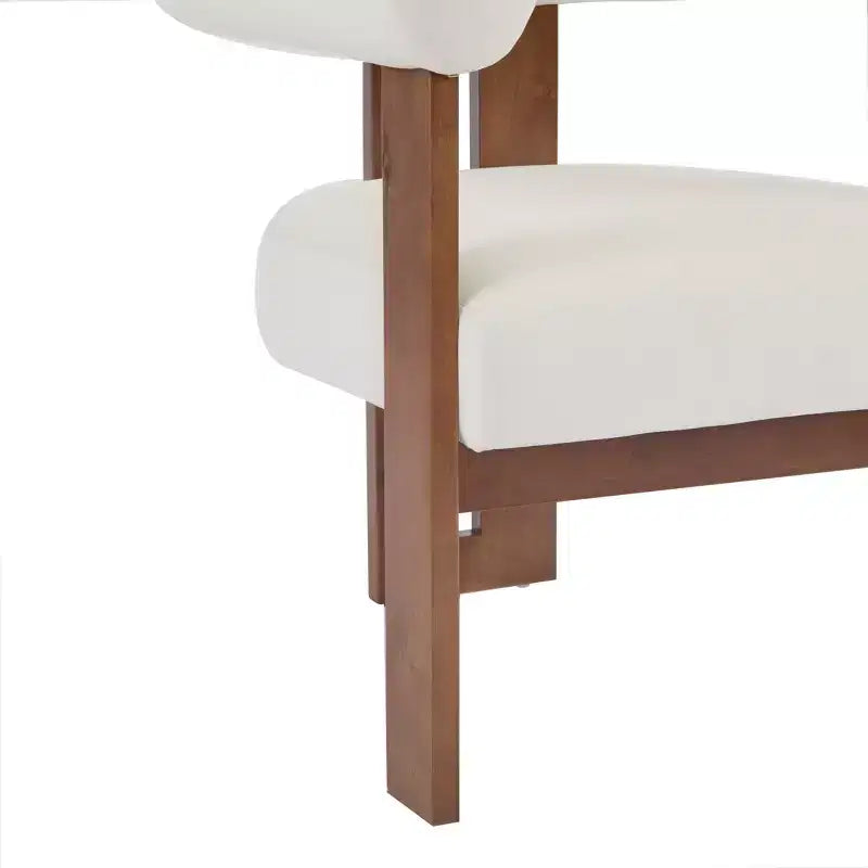 Christopher Knight Home Harriman, fauteuil d'appoint en velours avec structure à trois pieds en bouleau