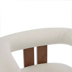 Christopher Knight Home Harriman, fauteuil d'appoint en velours avec structure à trois pieds en bouleau